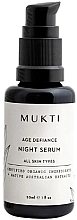 Düfte, Parfümerie und Kosmetik Nachtgesichtsserum - Mukti Organics Age Defiance Night Serum 