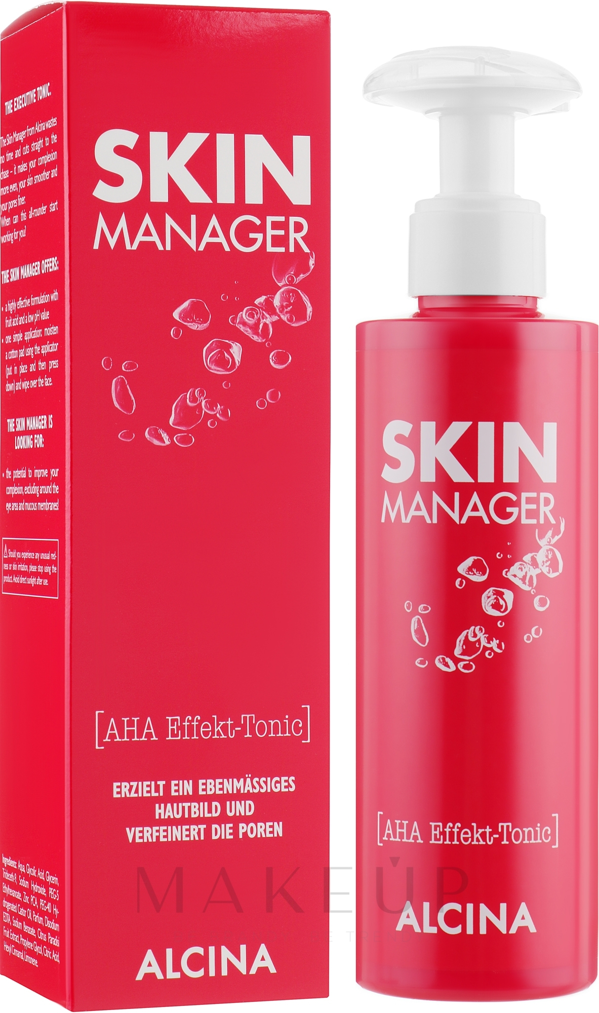 Gesichtstonikum gegen Falten und Pigmentflecken mit Fruchtsäuren - Alcina Skin Manager Tonic — Bild 190 ml