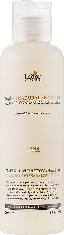 Sulfatfreies Bio Shampoo - La'dor Triplex Natural Shampoo — Bild N1
