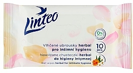 Düfte, Parfümerie und Kosmetik Feuchttücher für die Intimhygiene 10 St. - Linteo Wet Wipes Herbal for Intimate Hygiene