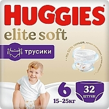 Düfte, Parfümerie und Kosmetik Windelhöschen Elite Soft Pants größe 6 15-25 kg 32 St. - Huggies