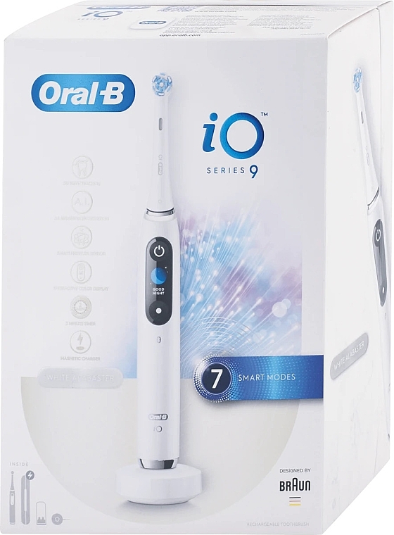 Elektrische Zahnbürste weiß - Oral-B iO Series 9 White Alabaster — Bild N1
