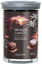 Duftkerze mit Ständer Schwarze Kokosnuss mit 2 Dochten - Yankee Candle Black Coconut Tumbler — Bild N1