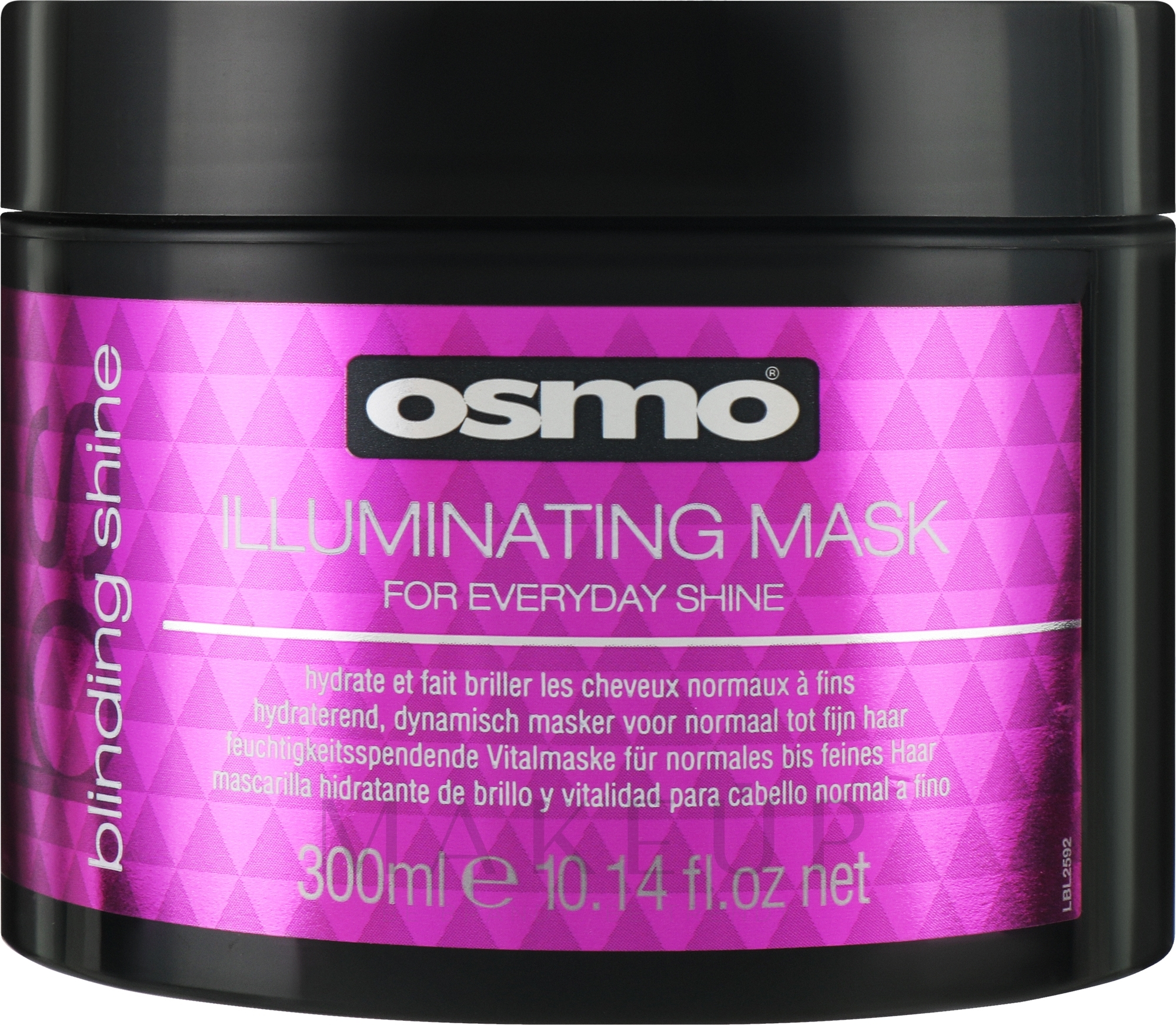 Feuchtigkeitsspendende Vitalmaske für normales bis feines Haar - Osmo Blinding Shine Illuminating Mask — Bild 300 ml