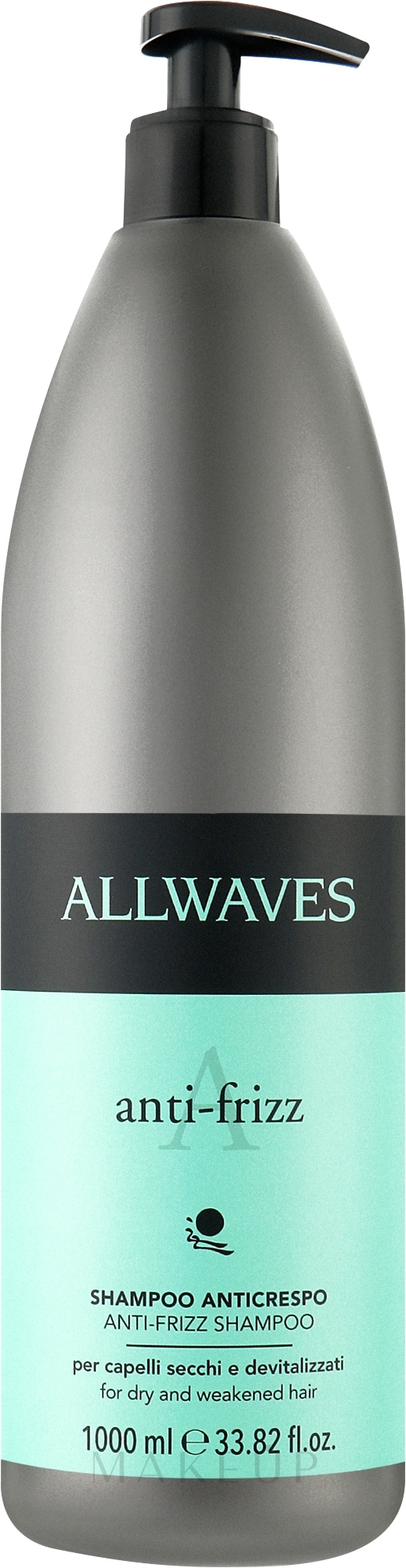 Shampoo für widerspenstiges Haar mit Anti-Frizz-Effekt - Allwaves Anti-Frizz Shampoo — Bild 1000 ml