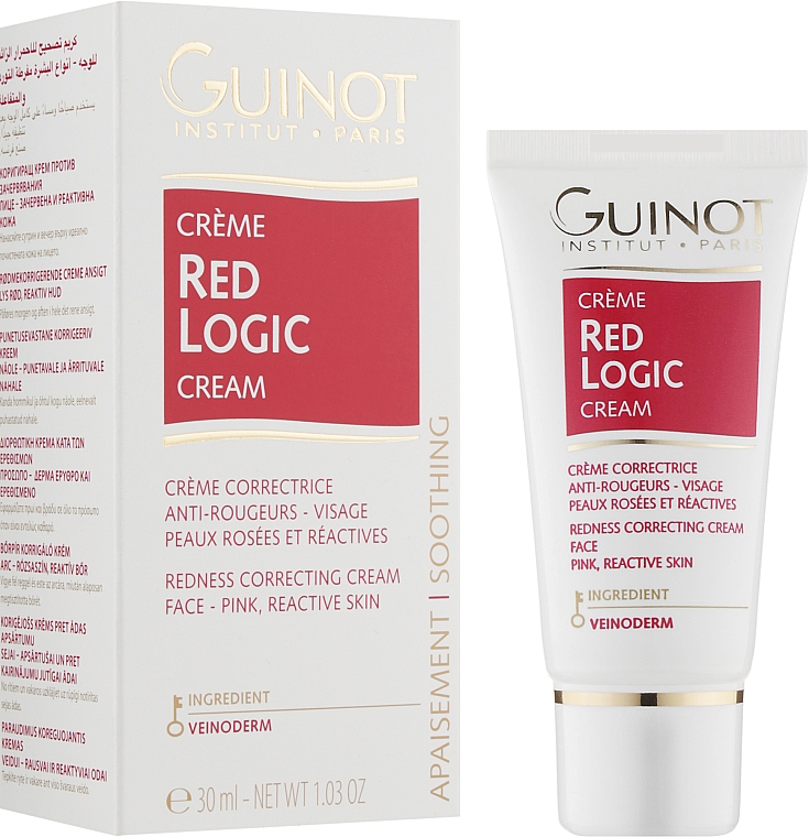 Körrigierende Gesichtscreme gegen Rötungen für reaktive Haut - Guinot Red Logic Face Cream — Bild N2