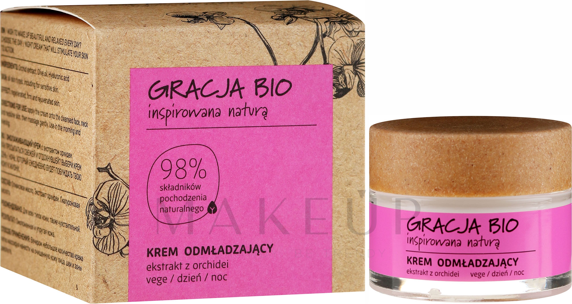 Verjüngende Gesichtscreme mit Orchideenextrakt - Gracja Bio Face Cream — Bild 50 ml