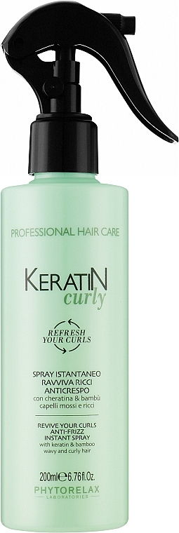 Entwirrungsspray für welliges und lockiges Haar - Phytorelax Laboratories Keratin Curly Detangling Hair Spray For Wavy And Curly Hair — Bild N1