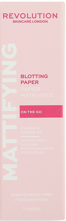 Mattierende Papiertücher für das Gesicht - Revolution Skincare Mattifying Blotting Papers — Bild N2