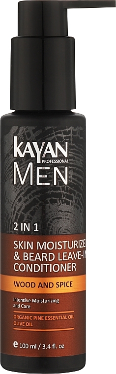 Feuchtigkeitsspendender Balsam für Gesicht und Bart - Kayan Professional Men Skin Moisturizing Face & Beard — Bild N1