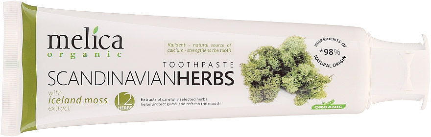 Zahnpasta Skandinavische Kräuter mit Islandmoosextrakt - Melica Organic Toothpaste Scandinavian Herbs With Iceland Moss Extract — Bild N3