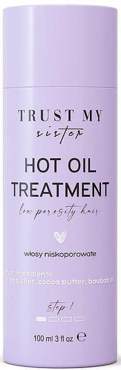 Haaröl mit Sheabutter, Kakaobutter und Baobaböl - Trust My Sister Low Porosity Hair Hot Oil Treatment — Bild N1