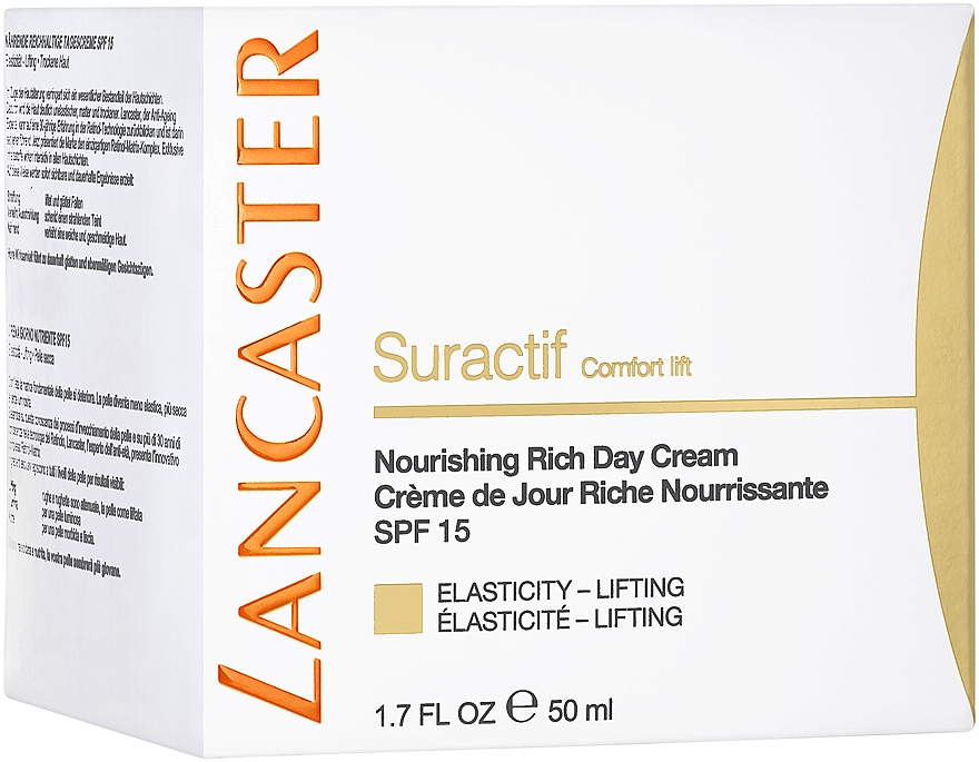 Reichhaltige nährende Tagescreme mit Lifting-Effekt - Lancaster Suractif Comfort Lift Rich Day Cream Spf15 — Bild N4