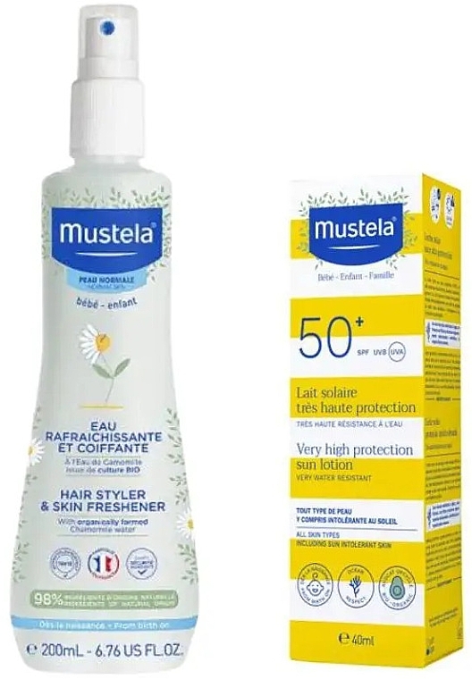 Gesichtspflegeset - Mustela Bebe Enfant Set (b/lot/40ml + b/h/spray/200ml) — Bild N1