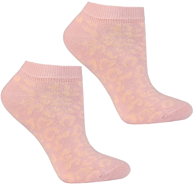 Kurze Damensocken aus Baumwolle mit rosa Pantherdruck - Moraj — Bild N1