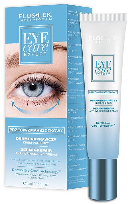 Anti-Aging Gesichtscreme - Floslek Eye Care Expert Dermo-Repair Anti-Wrinkle Eye Cream — Bild N1