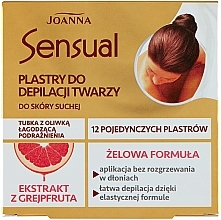 Düfte, Parfümerie und Kosmetik Enthaarungswachsstreifen für das Gesicht mit Grapefruitextrakt - Joanna Sensual Gel Wax Face Strips