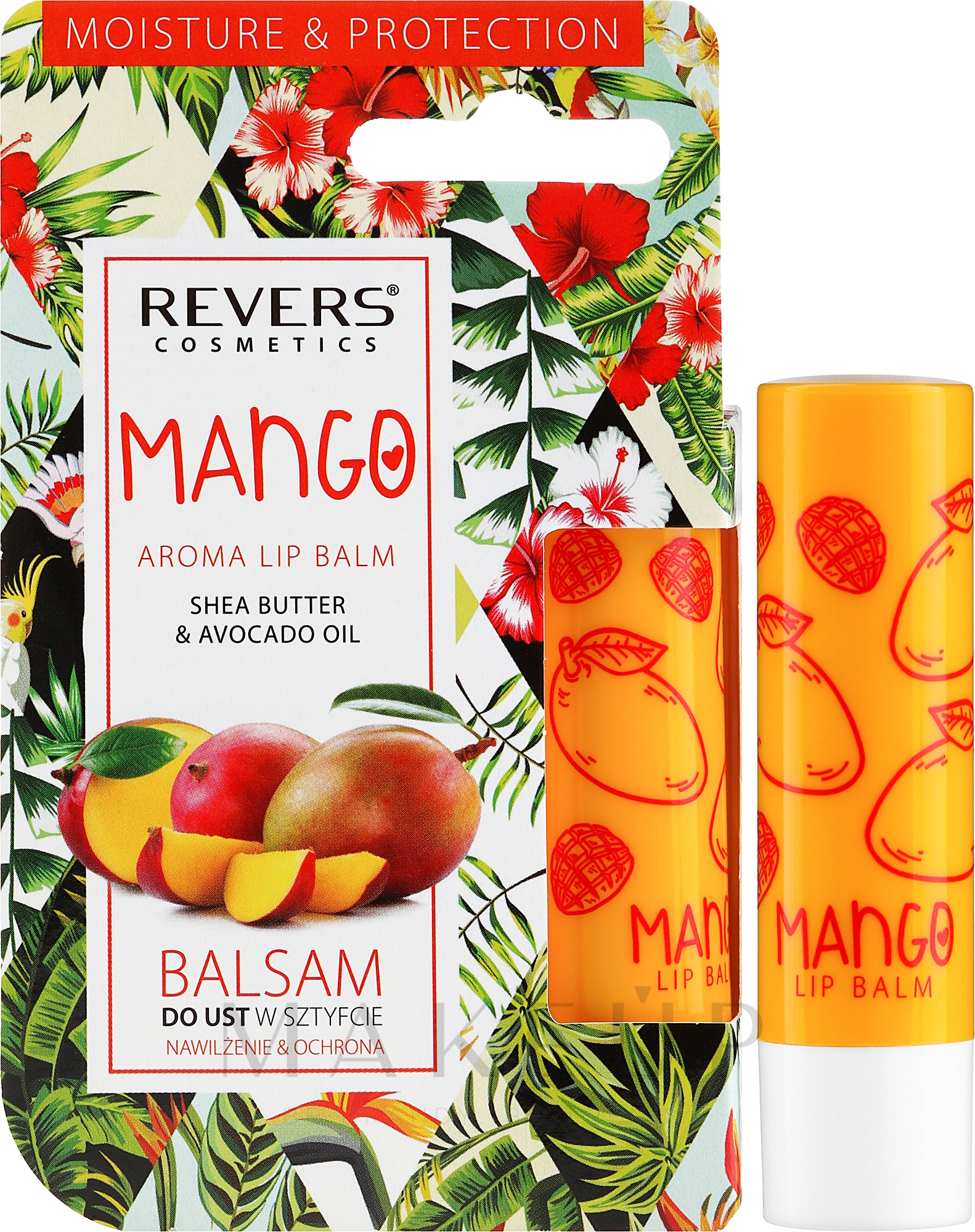 Lippenbalsam mit Mangogeschmack - Revers Cosmetics Lip Balm Mango — Bild 4 g