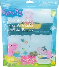 Düfte, Parfümerie und Kosmetik Kinder-Badeschwamm-Set Peppa Pig 3 St. Seereise - Suavipiel Peppa Pig Bath Sponge
