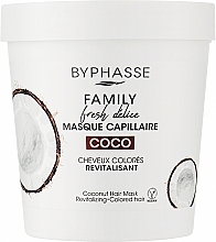 Düfte, Parfümerie und Kosmetik Maske für gefärbtes Haar mit Kokosnuss - Byphasse Family Fresh Delice Mask