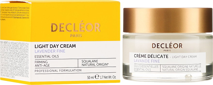 Feuchtigkeitsspendende Gesichtscreme - Decleor Light Day Cream Lavender Fine Firming Anti-Age — Bild N1