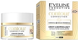 Intensiv feuchtigkeitsspendende und straffende Creme - Eveline Contour Correction Firming Cream 40+ Intense Hydration — Bild N1