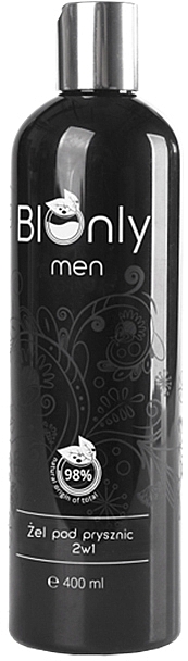 Duschgel 2in1mit Aktivkohle für Männer - BIOnly Men 2in1 Shower Gel — Foto N1