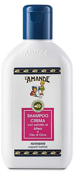 Regenerierendes Creme-Shampoo für coloriertes und strapaziertes Haar mit Althea-Extrakt und Olivenöl - L'Amande Marseille Cream Shampoo For Treated Hair — Bild N2