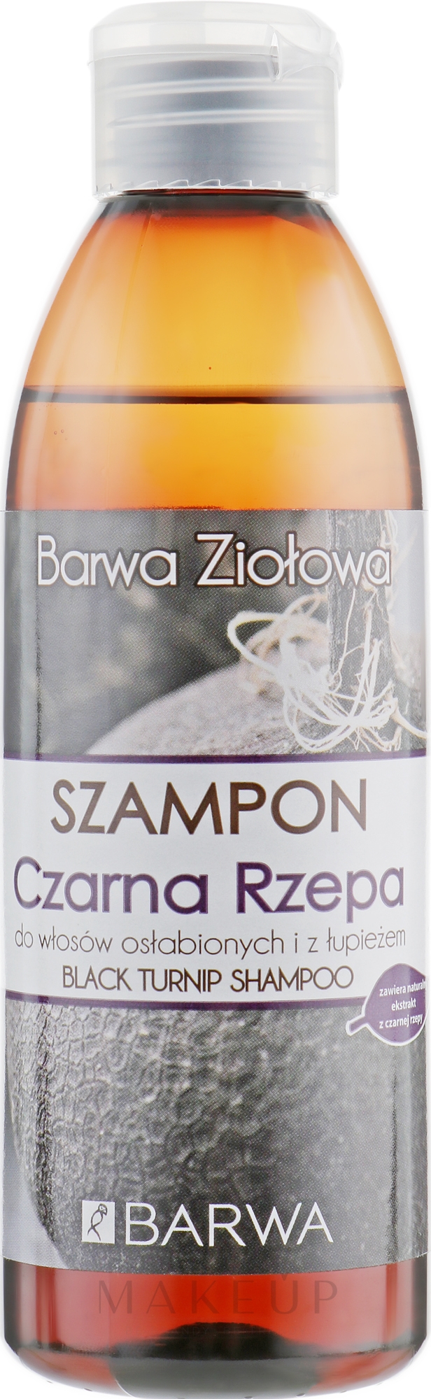 Anti-Schuppen Shampoo für schwaches Haar mit Extrakt aus schwarzer Rübe - Barwa Herbal Shampoo — Bild 250 ml