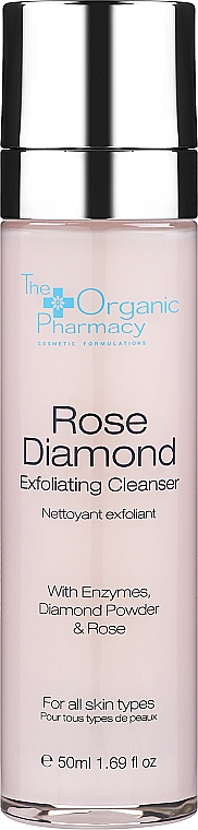 Peeling-Reinigungsgel - The Organic Pharmacy Rose Diamond Exfoliating Cleanser — Bild N1