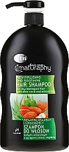 Düfte, Parfümerie und Kosmetik Revitalisierendes und beruhigendes Shampoo mit Aloe Vera und Mandelöl für trockenes und geschädigtes Haar - Bluxcosmetics Naturaphy Hair Shampoo