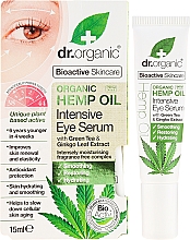 Düfte, Parfümerie und Kosmetik Intensives Augenserum mit Hanföl - Dr. Organic Bioactive Skincare Hemp Oil Intensive Eye Serum
