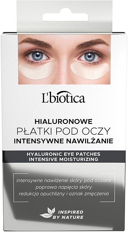 Augenpatches mit Hyaluronsäure 6 St. - L'biotica Hyaluronic Eye Pads — Bild N1