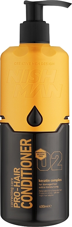 Conditioner für geschädigtes Haar mit Keratin 02 - Nishman Pro-Hair Conditioner 02 Keratin Complex — Bild N1