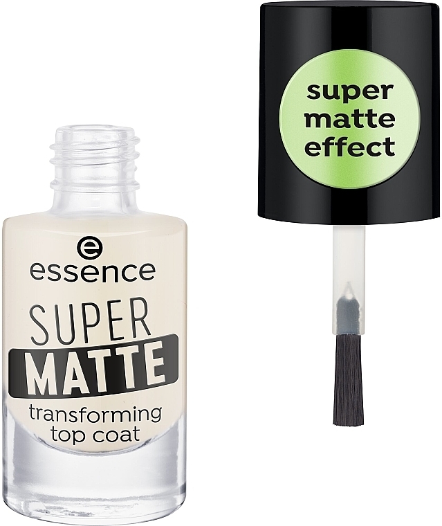 Super-matter Nagelüberlack - Essence Super Matte Transforming Top Coat — Bild N1