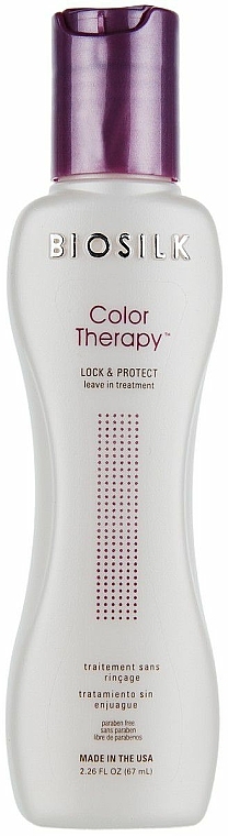 Farbschutzconditioner für coloriertes Haar ohne Ausspülen - Biosilk Color Therapy Lock and Protect Leave In Treatment — Bild N2