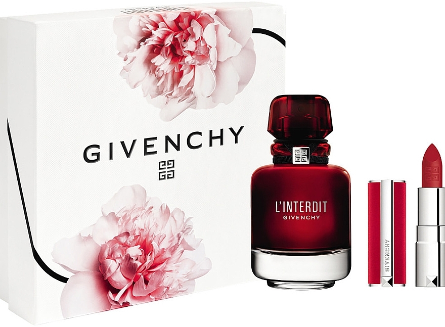 Givenchy L'Interdit Rouge - Duftset (Eau de Parfum 50ml + Lippenstift 1,5g)  — Bild N1