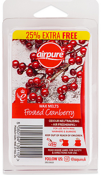 Wachs für Aromalampe - Airpure Frosted Cranberry 8 Air Freshening Wax Melts — Bild N1