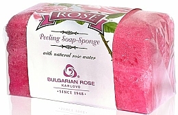 Düfte, Parfümerie und Kosmetik Peeling-Schwammseife - Bulgarian Rose Peeling Soap-Sponge