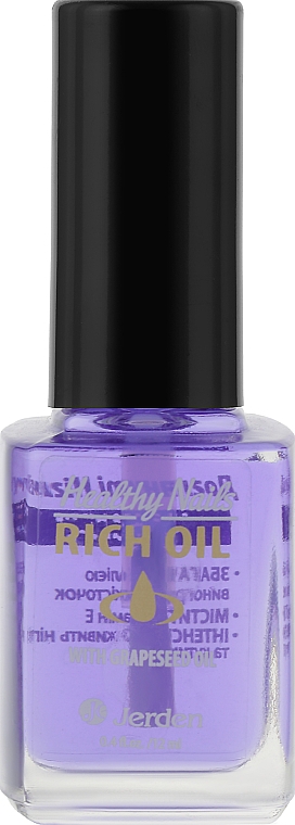 Nagelhautöl mit Traubenkernöl №161 - Jerden Healthy Nails Rich Oil — Bild N1