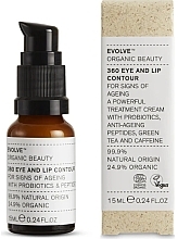 Düfte, Parfümerie und Kosmetik Anti-Aging-Nährpflege für Augenkontur und Lippen - Evolve Beauty 360 Eye & Lip Contour