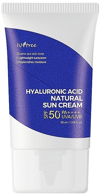 Sonnenschutzcreme - Isntree Hyaluronic Acid Natural Sun Cream SPF50 + PA ++++ — Bild N1