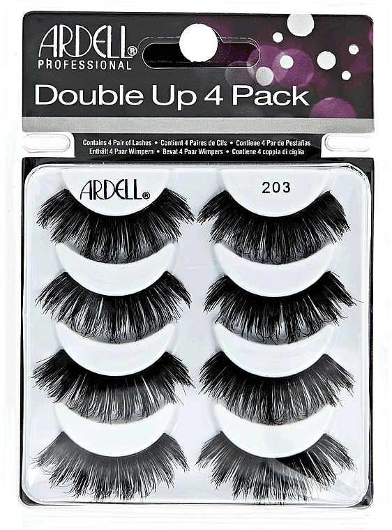 Set Künstliche Wimpern - Ardell Double Up 4 Pack 203 Lashes 8 St. — Bild N1