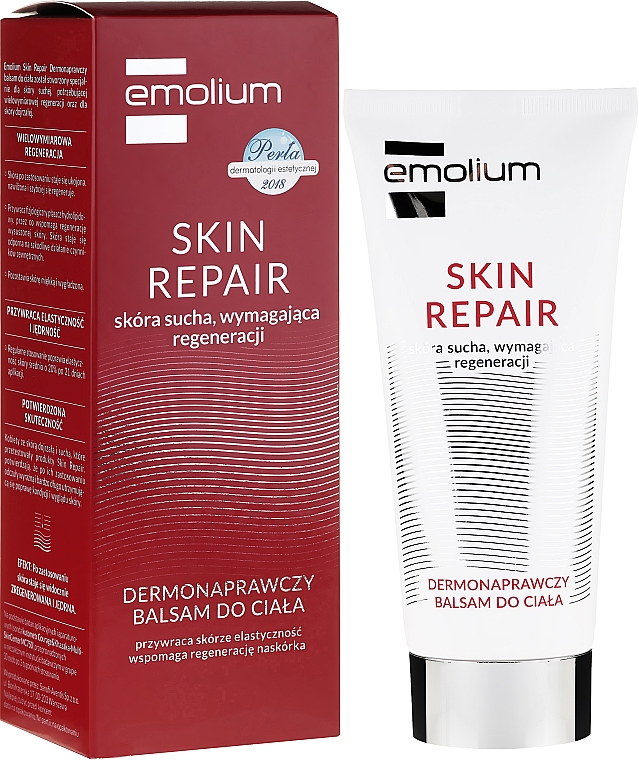 Regenerierende Körperlotion für mehr Hautelastizität - Emolium Skin Repair Balm — Bild N1