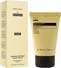 Düfte, Parfümerie und Kosmetik Aufhellendes Gesichtsserum - Organic & Botanic For Men Advanced Anti-Fatigue Vitamin C Serum