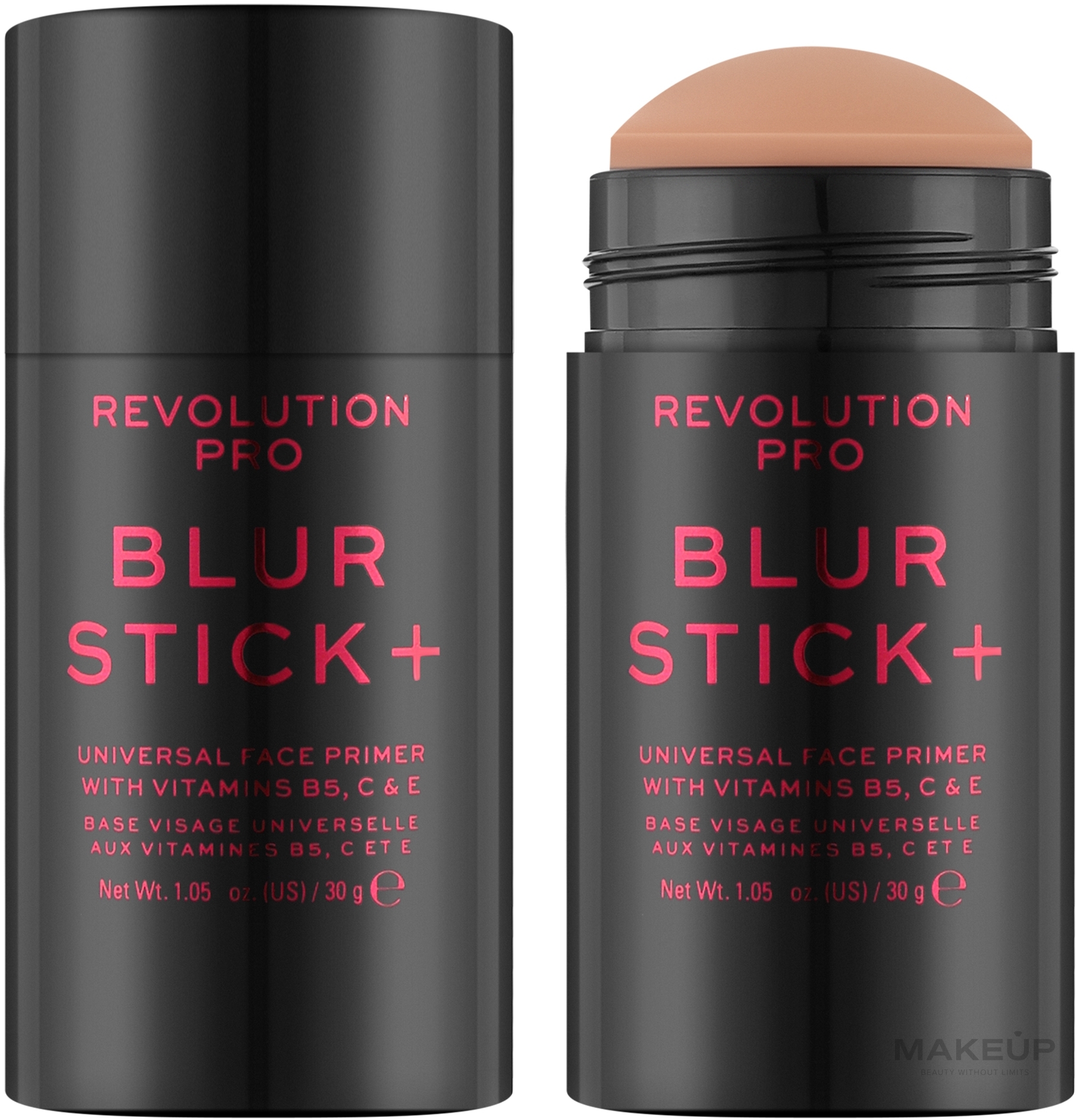 Gesichtsprimer in Stickform mit Vitamin B5 und C - Revolution PRO Blur Stick+ — Bild 30 g