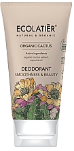 Düfte, Parfümerie und Kosmetik Deocreme mit Kaktus-Extrakt und Opuntia-Öl - Ecolatier Organic Cactus Deodorant