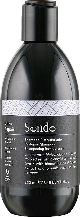 Reparierendes Shampoo für strapaziertes Haar mit Reisextrakt - Sendo Ultra Repair Restoring Shampoo — Bild N1