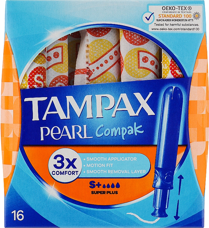 Tampons mit Applikator 16 St. - Tampax Compak Pearl Super Plus — Bild N1