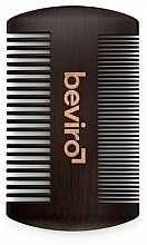 Düfte, Parfümerie und Kosmetik Bartkamm - Beviro Pear Wood Beard Comb